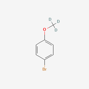 Chemical structure of 4-Bromoanisole-d3 (methyl-d3)