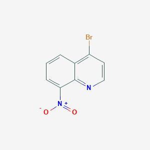 Chemical structure of 4-Bromo-8-nitroquinoline