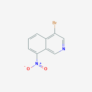 Chemical structure of 4-Bromo-8-nitroisoquinoline