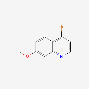 Chemical structure of 4-Bromo-7-methoxyquinoline
