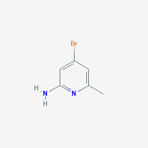 Chemical structure of 4-Bromo-6-methylpyridin-2-amine