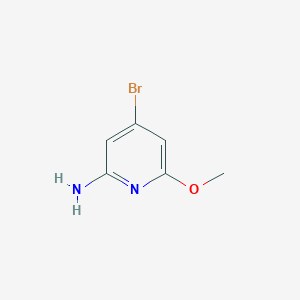 Chemical structure of 4-Bromo-6-methoxypyridin-2-amine