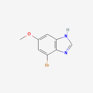 Chemical structure of 4-BROMO-6-METHOXY-1H-BENZIMIDAZOLE