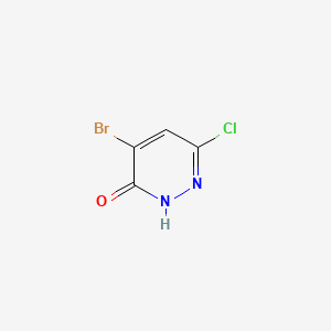 Chemical structure of 4-Bromo-6-chloropyridazin-3(2H)-one