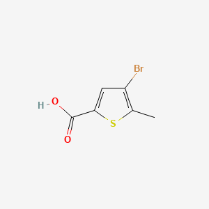 Chemical structure of 4-Bromo-5-methylthiophene-2-carboxylic acid