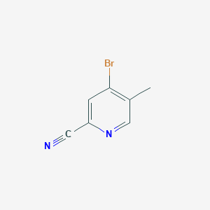 Chemical structure of 4-Bromo-5-methylpicolinonitrile