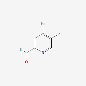 Chemical structure of 4-Bromo-5-methylpicolinaldehyde