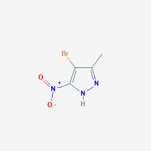 Chemical structure of 4-Bromo-5-methyl-3-nitro-1H-pyrazole