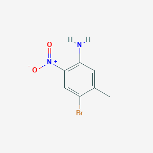 Chemical structure of 4-Bromo-5-methyl-2-nitroaniline