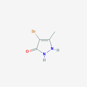 Chemical structure of 4-Bromo-5-methyl-1H-pyrazol-3(2H)-one