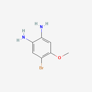 Chemical structure of 4-Bromo-5-methoxybenzene-1,2-diamine