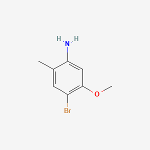 Chemical structure of 4-Bromo-5-methoxy-2-methylaniline