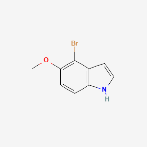 Chemical structure of 4-Bromo-5-methoxy-1H-indole