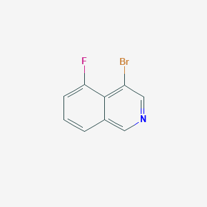 Chemical structure of 4-Bromo-5-fluoroisoquinoline