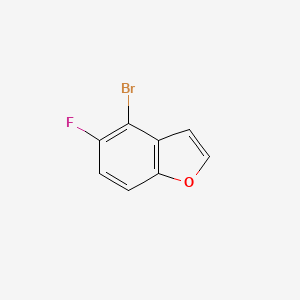 Chemical structure of 4-Bromo-5-fluorobenzofuran