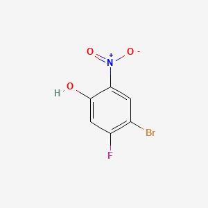 Chemical structure of 4-Bromo-5-fluoro-2-nitrophenol