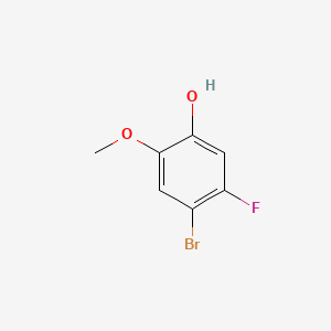 Chemical structure of 4-Bromo-5-fluoro-2-methoxyphenol