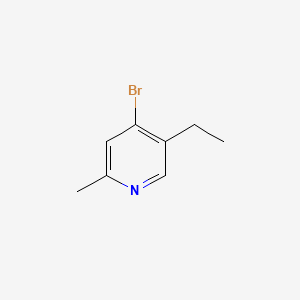 Chemical structure of 4-Bromo-5-ethyl-2-methylpyridine