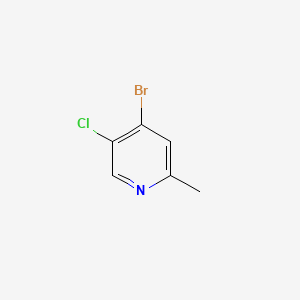 Chemical structure of 4-Bromo-5-chloro-2-methylpyridine
