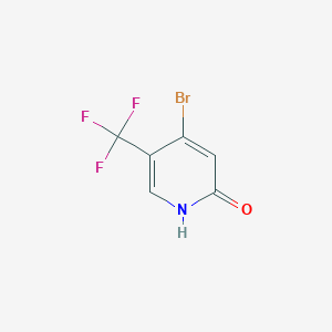 Chemical structure of 4-Bromo-5-(trifluoromethyl)pyridin-2-ol