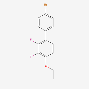 Chemical structure of 4'-Bromo-4-ethoxy-2,3-difluoro-1,1'-biphenyl