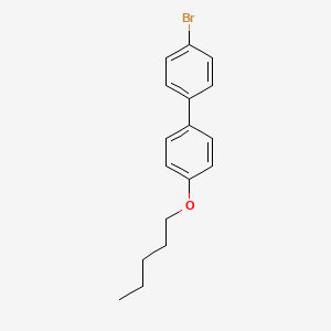 Chemical structure of 4-Bromo-4'-(pentyloxy)-1,1'-biphenyl