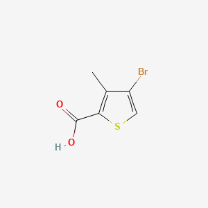 Chemical structure of 4-Bromo-3-methylthiophene-2-carboxylic acid