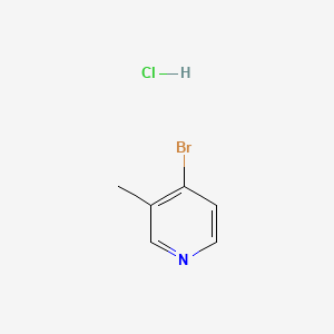 Chemical structure of 4-bromo-3-methylpyridine hydrochloride