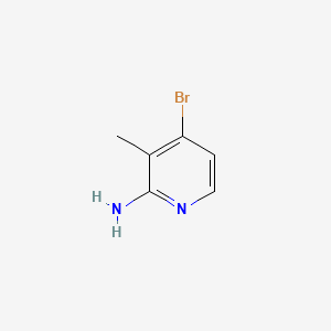 Chemical structure of 4-Bromo-3-methylpyridin-2-amine