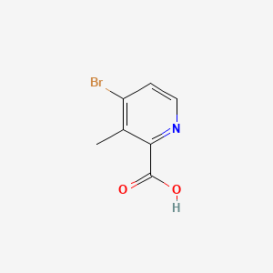 Chemical structure of 4-Bromo-3-methylpicolinic acid