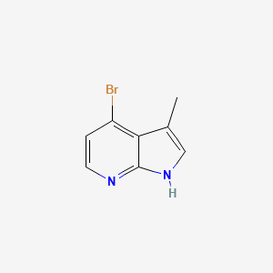 Chemical structure of 4-Bromo-3-methyl-1H-pyrrolo[2,3-b]pyridine