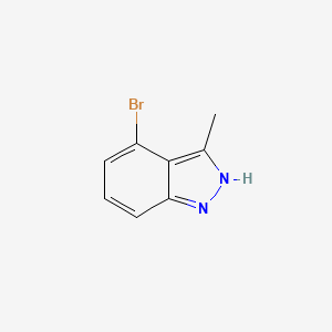 Chemical structure of 4-Bromo-3-methyl-1H-indazole
