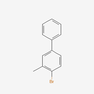 Chemical structure of 4-Bromo-3-methylbiphenyl