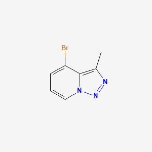 Chemical structure of 4-Bromo-3-methyl-[1,2,3]triazolo[1,5-a]pyridine