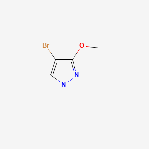 Chemical structure of 4-Bromo-3-methoxy-1-methyl-1H-pyrazole