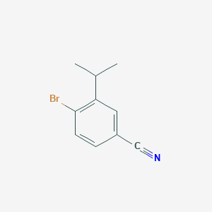 Chemical structure of 4-Bromo-3-isopropylbenzonitrile