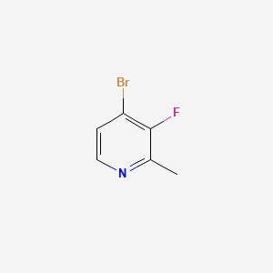 Chemical structure of 4-Bromo-3-fluoro-2-methylpyridine