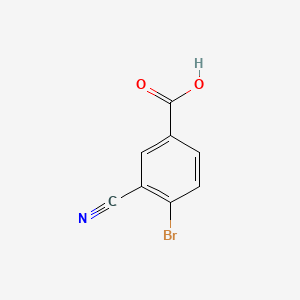 Chemical structure of 4-Bromo-3-cyanobenzoic acid