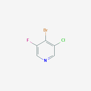 Chemical structure of 4-Bromo-3-chloro-5-fluoropyridine