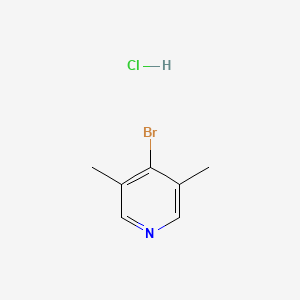 Chemical structure of 4-Bromo-3,5-dimethylpyridine hydrochloride