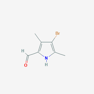 Chemical structure of 4-Bromo-3,5-dimethyl-1H-pyrrole-2-carbaldehyde