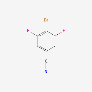 Chemical structure of 4-Bromo-3,5-difluorobenzonitrile