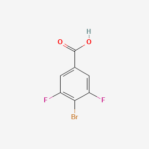 Chemical structure of 4-Bromo-3,5-difluorobenzoic acid