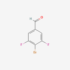 Chemical structure of 4-Bromo-3,5-difluorobenzaldehyde