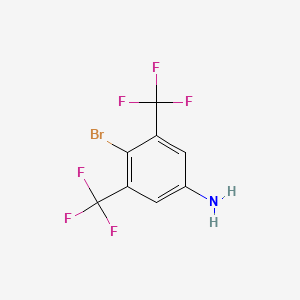Chemical structure of 4-BROMO-3,5-BIS(TRIFLUOROMETHYL)ANILINE
