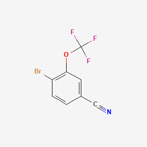 Chemical structure of 4-Bromo-3-(Trifluoromethoxy)Benzonitrile