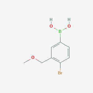 Chemical structure of 4-Bromo-3-(methoxymethyl)phenylboronic acid