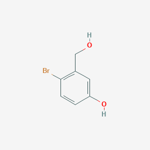Chemical structure of 4-Bromo-3-(hydroxymethyl)phenol
