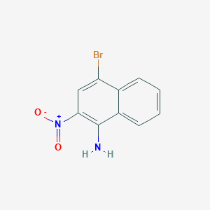 Chemical structure of 4-Bromo-2-nitronaphthalen-1-amine