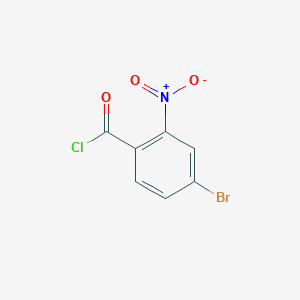 Chemical structure of 4-Bromo-2-nitrobenzoyl chloride